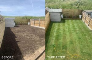 Turf Medway Tommy Batty before and after